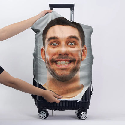 Custom Photo Friends Family Couple Travel Lover - Personalized Luggage Cover