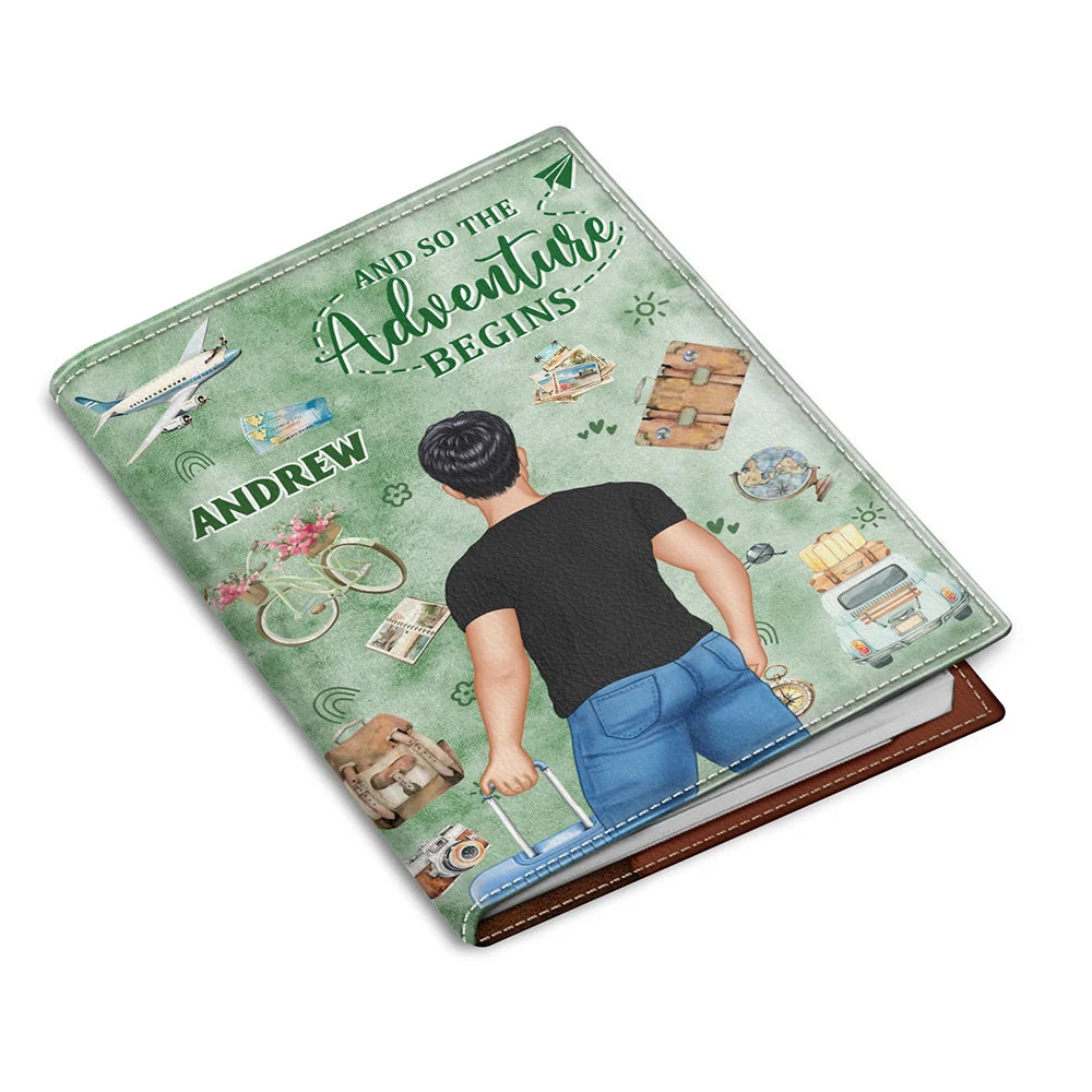 Not All Those Who Wander - Personalized Passport Cover, Passport Holder