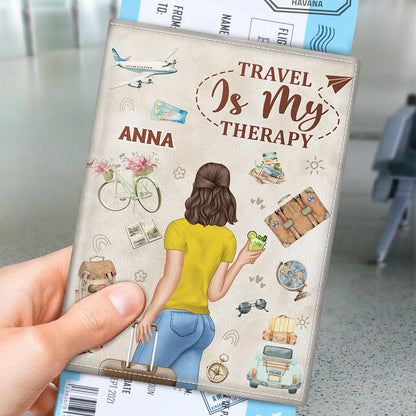 Not All Those Who Wander - Personalized Passport Cover, Passport Holder