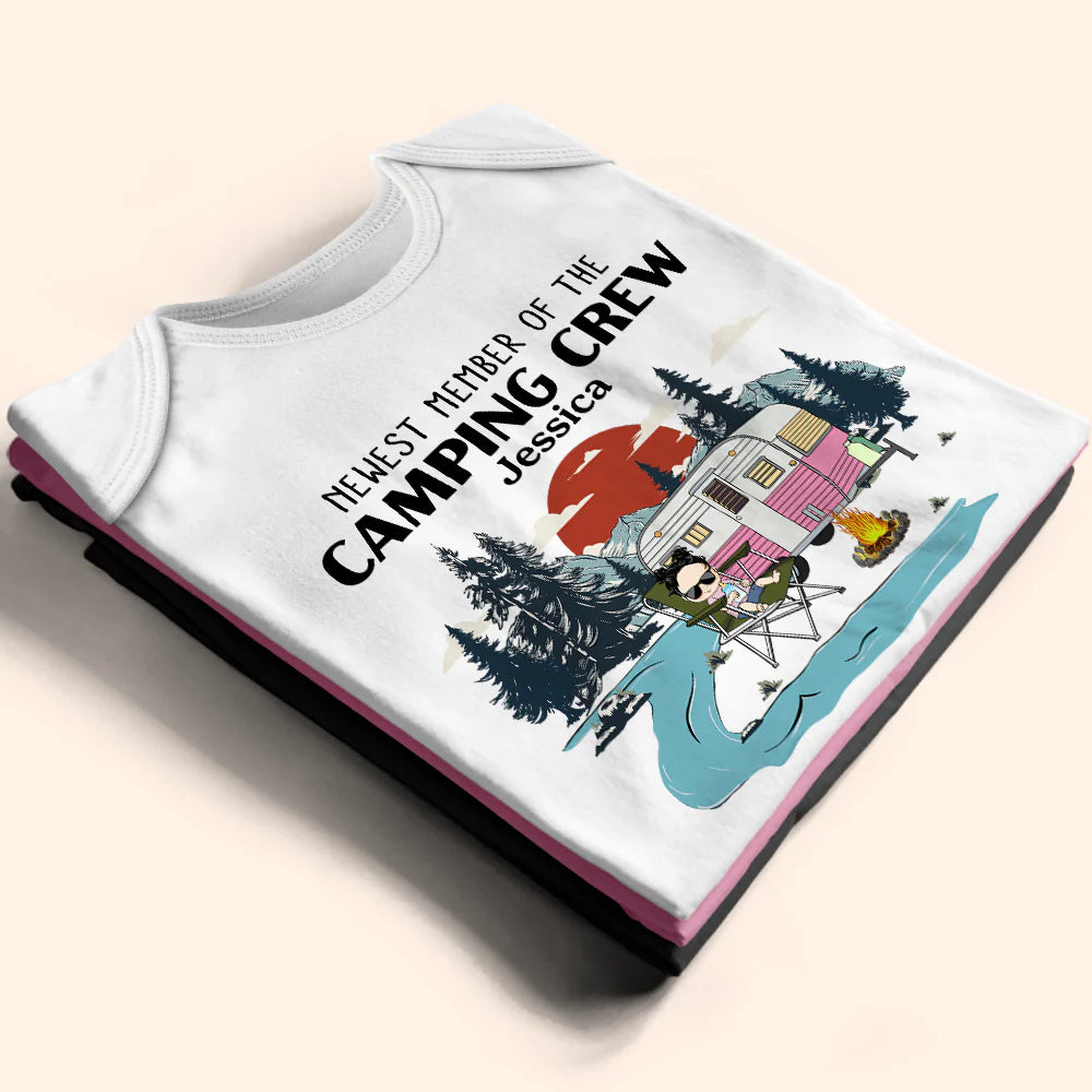 Newest Member Of The Campin Crew - Personalized Baby Onesie