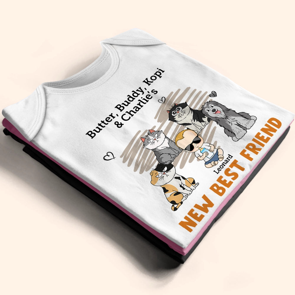 New Best Friend Pet Lovers - Personalized Baby Onesie