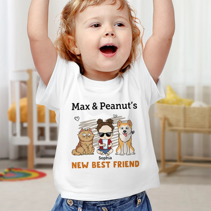New Best Friend Pet Lovers - Personalized Baby Onesie