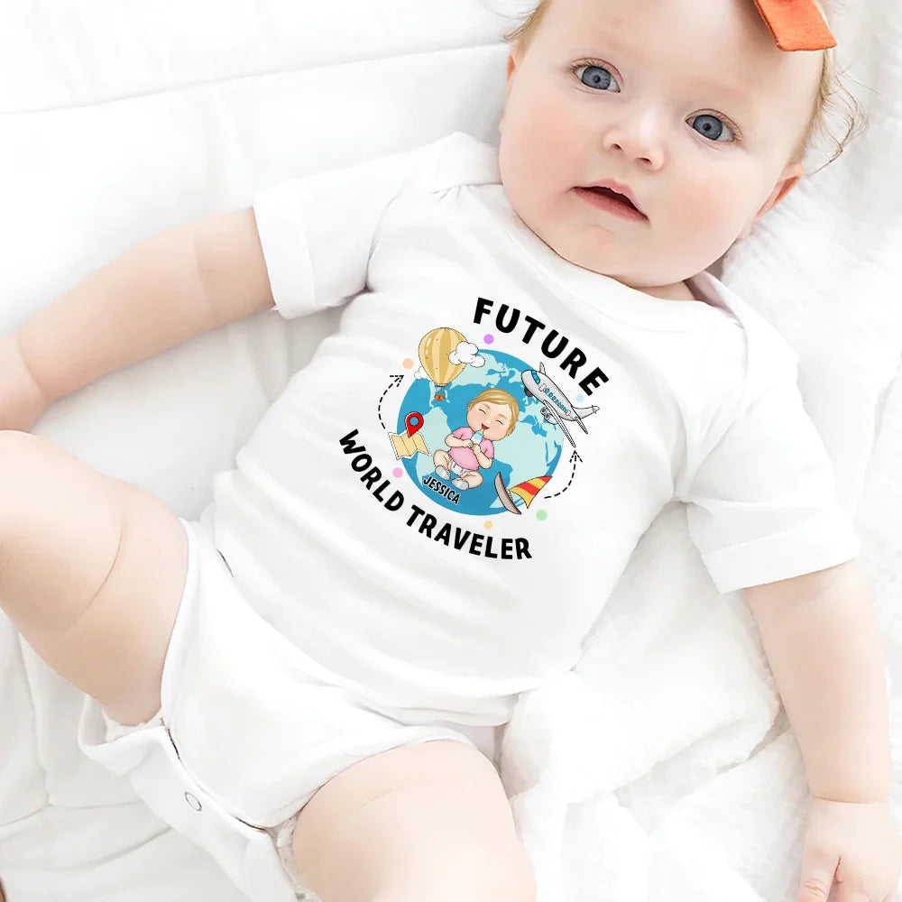 Future World Traveler - Personalized Baby Onesie