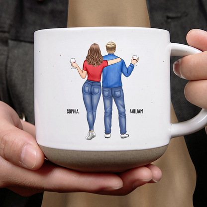 A Friend Is God's Way Of Making Sure We Never Walk Alone - Personalized Pottery Mug