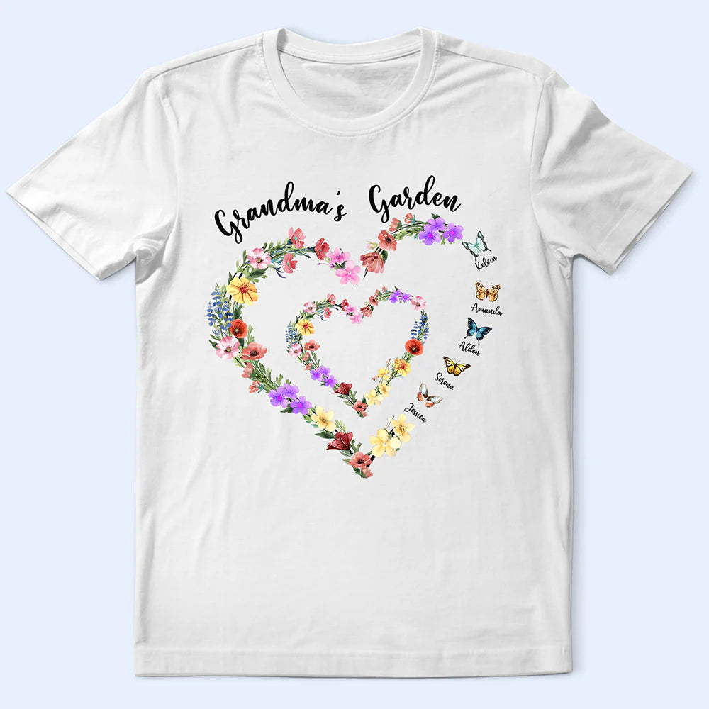 Grandma's Garden - Personalized T Shirt