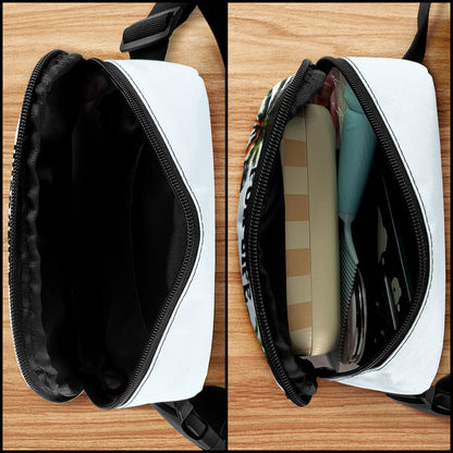 Travel,Gift For Husband,Gift For Wife,Gift For Boyfriend,Gift For Girlfriend,Gift For Couples,Happy - Travel Partners For Life - Personalized Crossbody Belt Bag