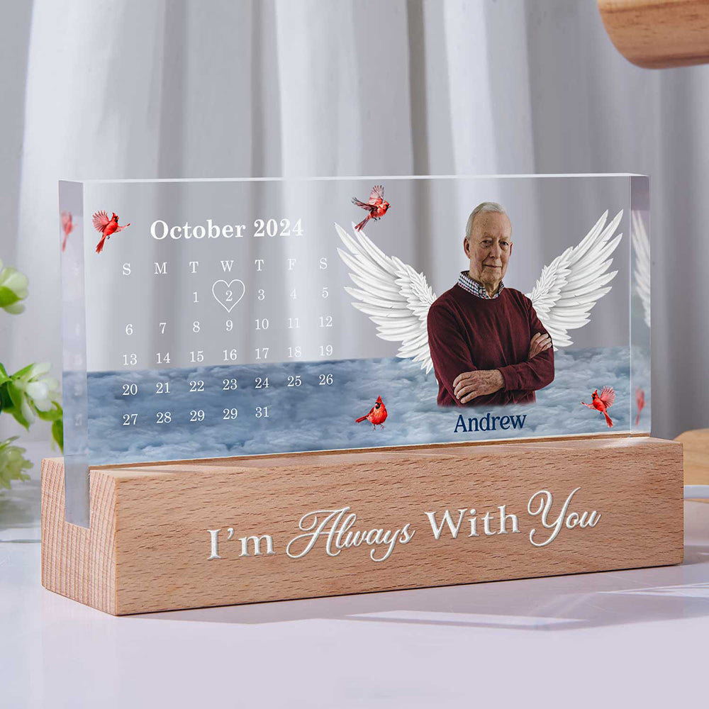Custom Photo The Moment Your Heart Stopped - Personalized Rectangle LED Light