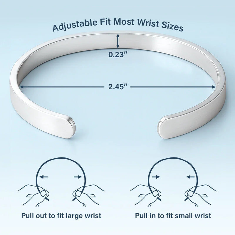 No One Will Ever Be As Entertained By Us - Personalized Bangle Bracelet Cuff