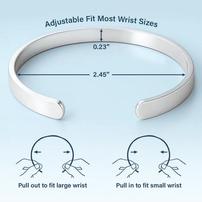 No One Will Ever Be As Entertained By Us - Personalized Bangle Bracelet Cuff