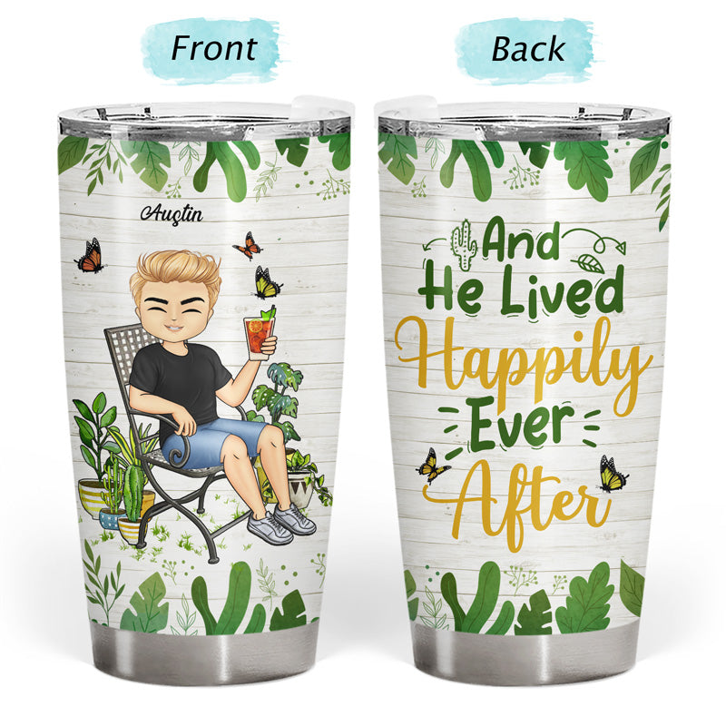 Just A Girl Who Loves Gardening Chibi - Gift For Garden Lovers - Personalized Custom Tumbler
