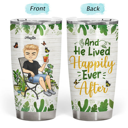 Just A Girl Who Loves Gardening Chibi - Gift For Garden Lovers - Personalized Custom Tumbler