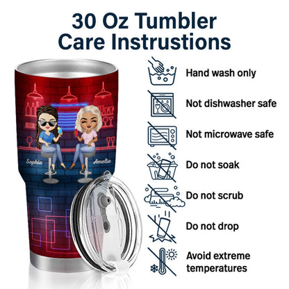 Best Friends Here's To Another Year Of Bonding Over Alcohol - Bestie BFF Gift - Personalized Custom 30 Oz Tumbler