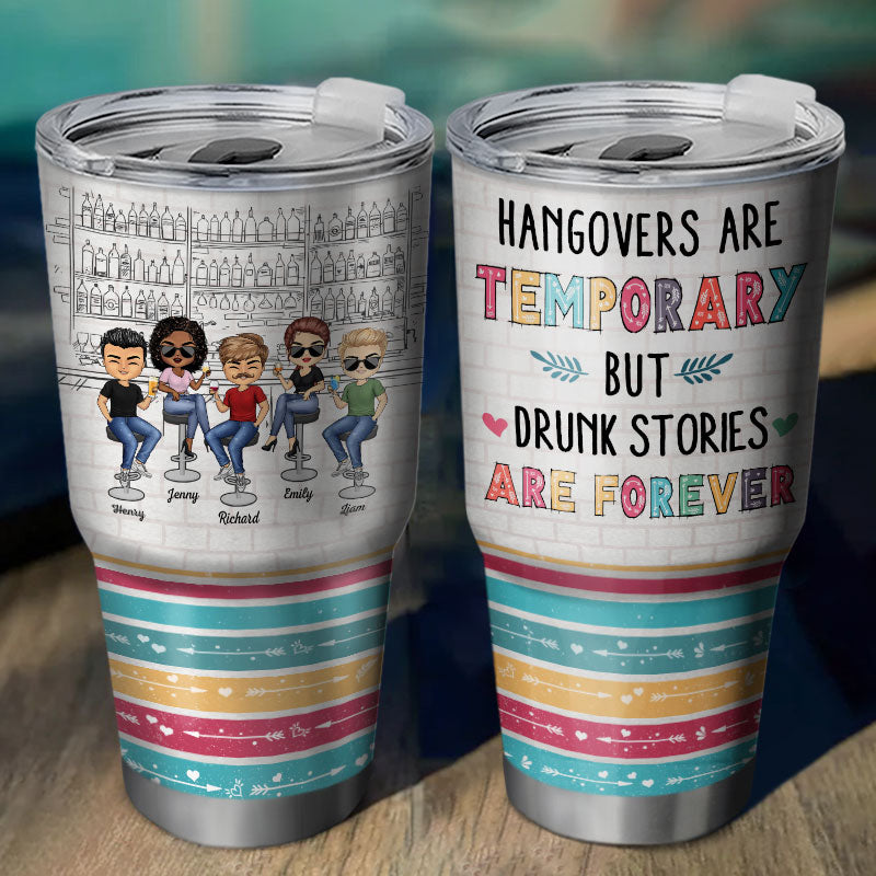 Best Friends Here's To Another Year Of Bonding Over Alcohol White - Bestie BFF Gift - Personalized Custom 30 Oz Tumbler