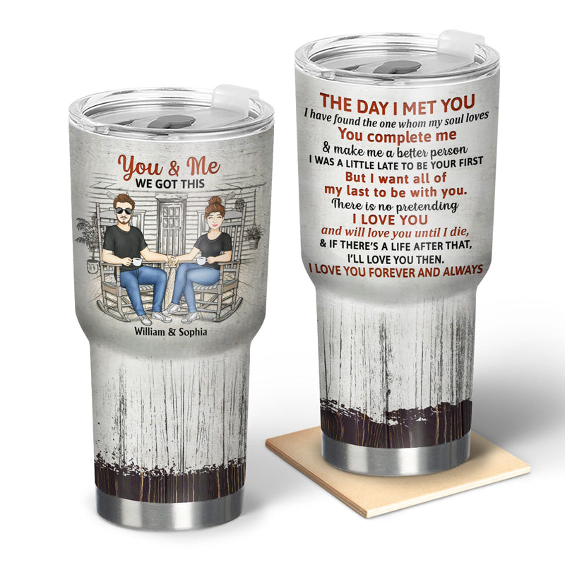 Family Couple The Day I Met You - Couple Gift - Personalized Custom 30 Oz Tumbler