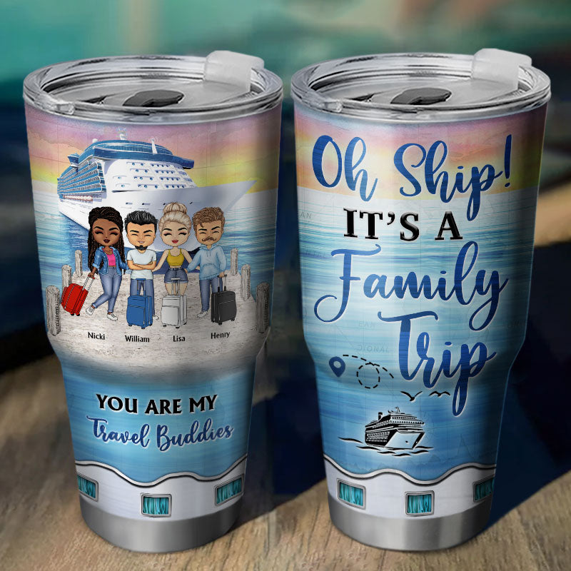 Life Is Better On A Cruise With Best Friends - Gift For BFF, Sisters - Personalized Custom 30 Oz Tumbler