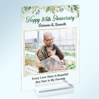 Custom Photo Husband Wife Annoy For The Rest Of My Life - Gift For Couple - Personalized Custom Vertical Rectangle Acrylic Plaque