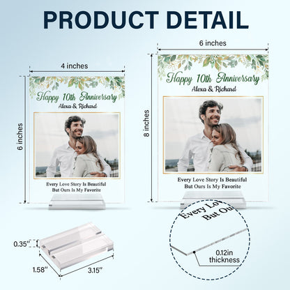 Custom Photo Husband Wife Annoy For The Rest Of My Life - Gift For Couple - Personalized Custom Vertical Rectangle Acrylic Plaque