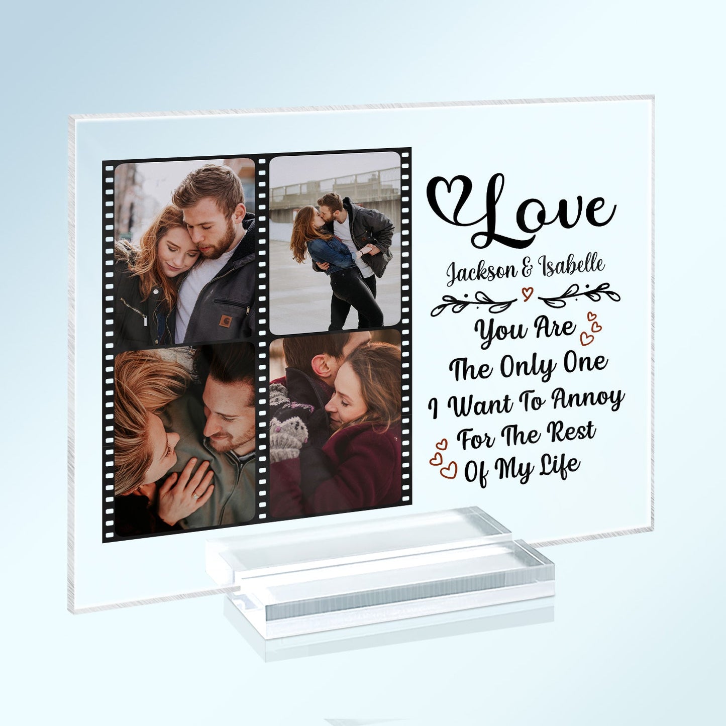 Custom Photo Every Love Story Is Beautiful Couple - Anniversary Gift For Couples - Personalized Custom Horizontal Rectangle Acrylic Plaque