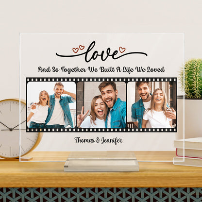 Custom Photo Every Love Story Is Beautiful Couple - Anniversary Gift For Couples - Personalized Custom Horizontal Rectangle Acrylic Plaque