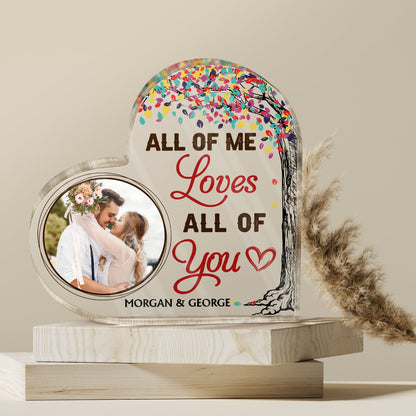 Custom Photo God Blessed The Broken Road Family Husband Wife - Gift For Couples - Personalized Custom Heart Shaped Acrylic Plaque