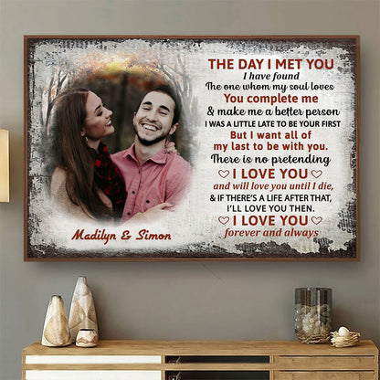 Custom Photo When We Get To The End Of Our Lives Together - Gift For Couples - Personalized Custom Poster