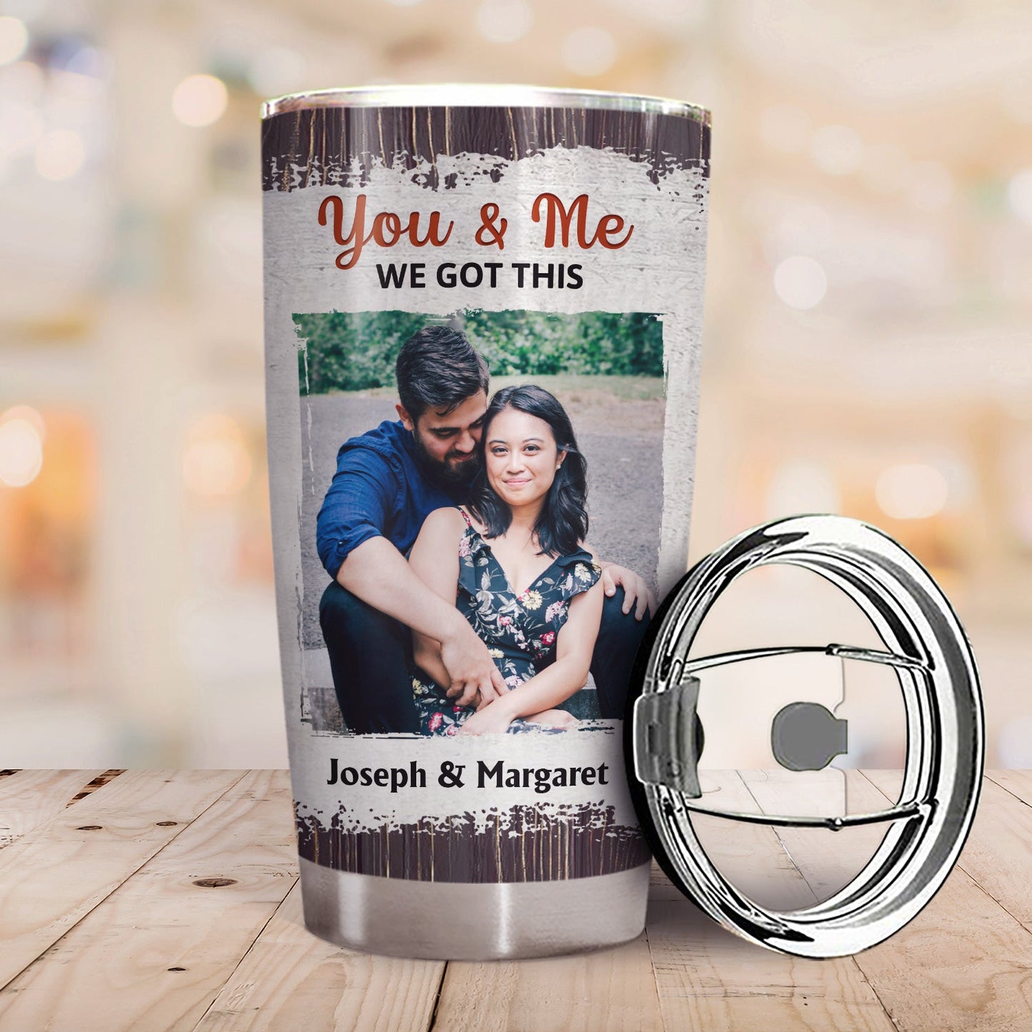 Custom Photo The Day I Met You Family Husband Wife - Gift For Couples - Personalized Custom Tumbler