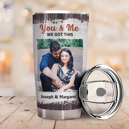 Custom Photo The Day I Met You Family Husband Wife - Gift For Couples - Personalized Custom Tumbler