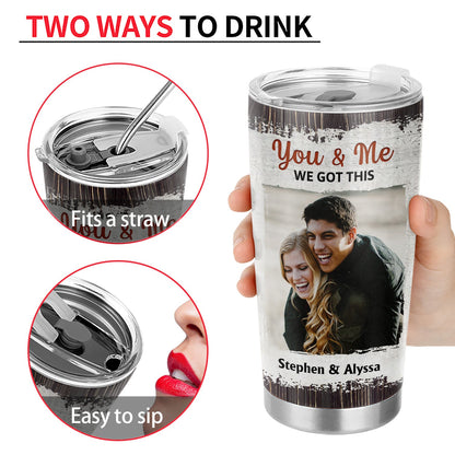 Custom Photo The Day I Met You Family Husband Wife - Gift For Couples - Personalized Custom Tumbler