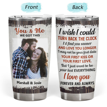 Custom Photo The Day I Met You Family Husband Wife - Gift For Couples - Personalized Custom Tumbler
