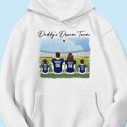 American Football Dad Team Family Personalized Shirt
