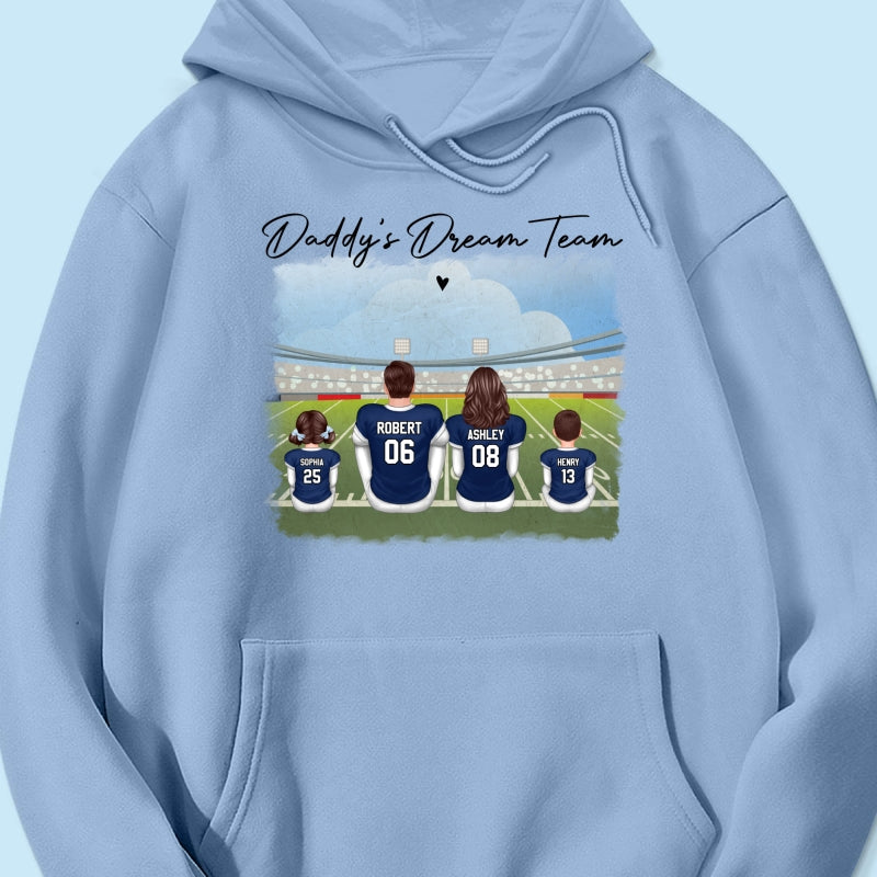 American Football Dad Team Family Personalized Shirt