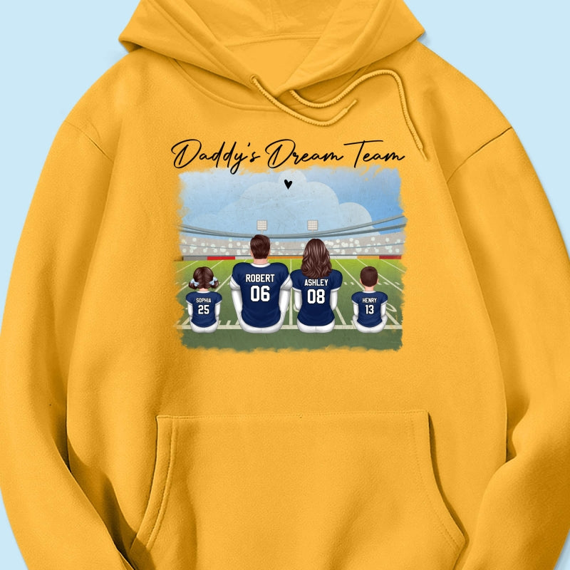 American Football Dad Team Family Personalized Shirt