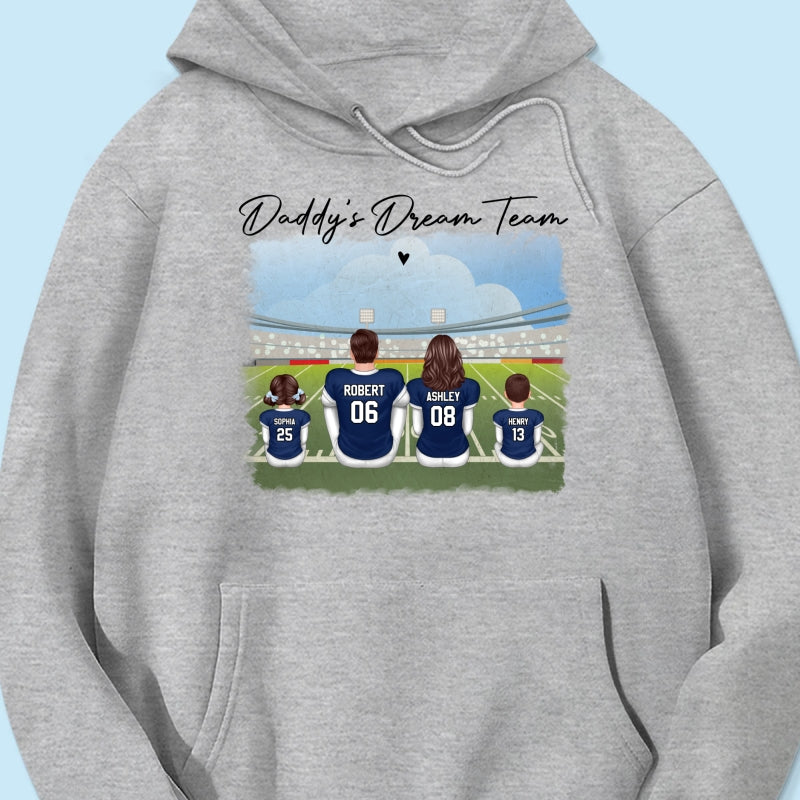 American Football Dad Team Family Personalized Shirt