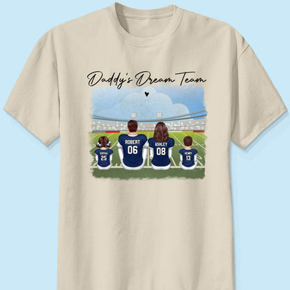 American Football Dad Team Family Personalized Shirt