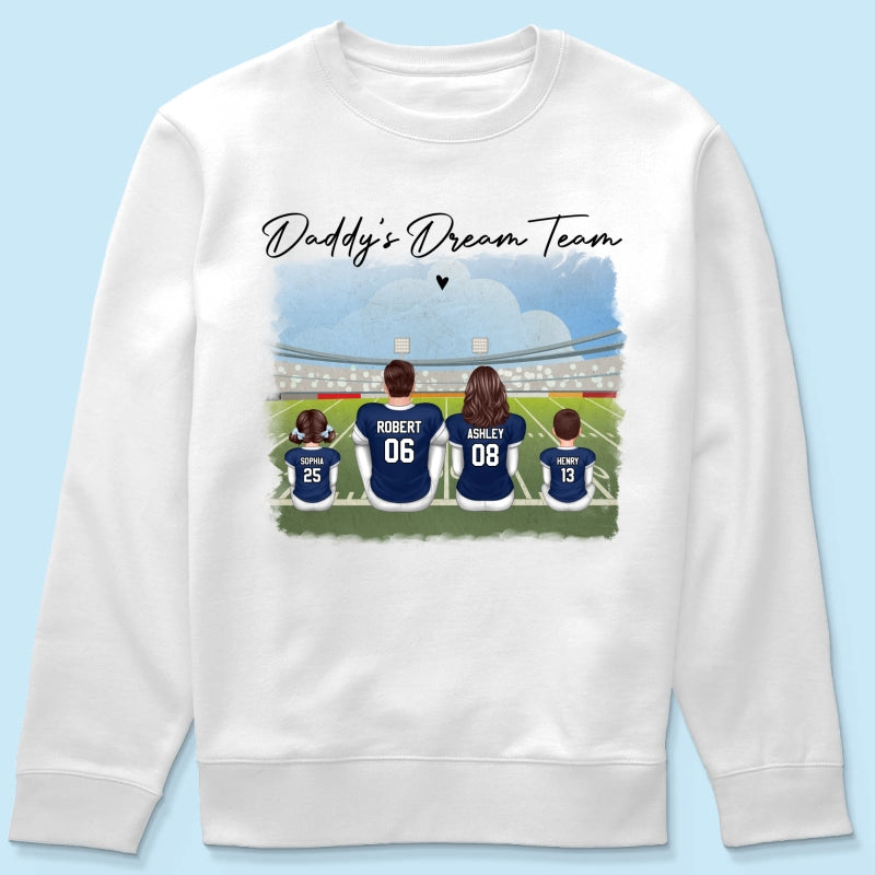 American Football Dad Team Family Personalized Shirt