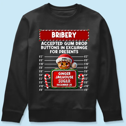 Family Christmas Gingerbread Criminal Funny Christmas Group Matching Outfit Personalized Shirt