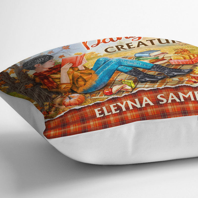 Personalized Reading Girl A Well-Read Woman Is A Dangerous Creature Custom Pillow