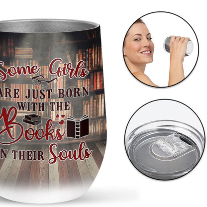 Reading Bestie Books In Souls Custom Wine Tumbler