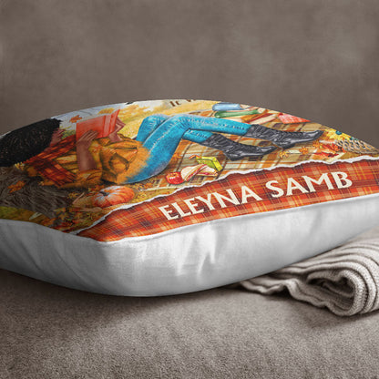 Personalized Reading Girl Once Upon A Time Custom Pillow