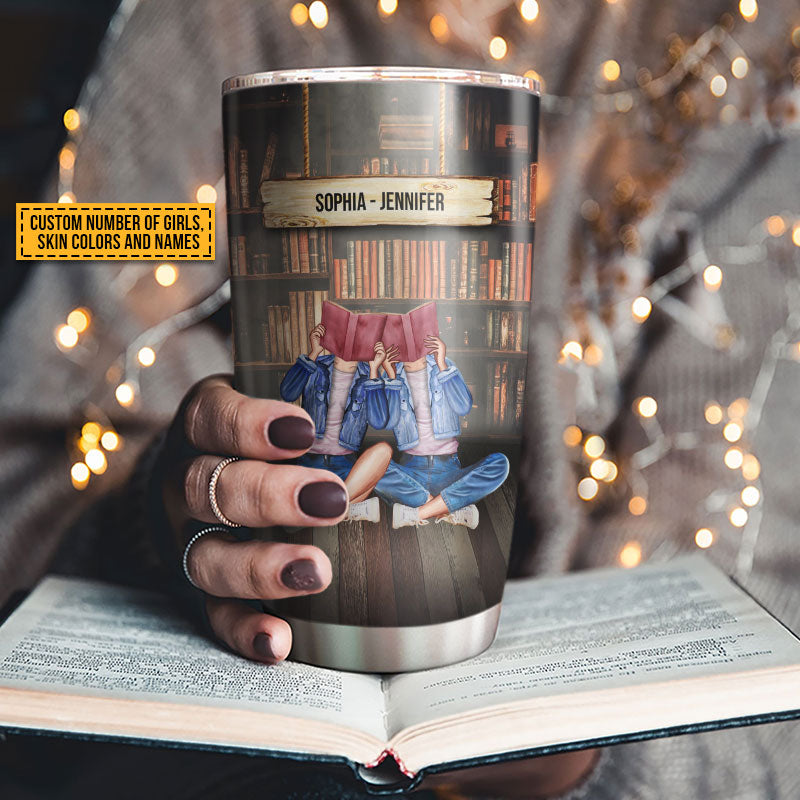 Reading Bestie Books In Souls Custom Tumbler