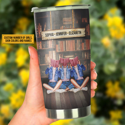 Reading Bestie Books In Souls Custom Tumbler