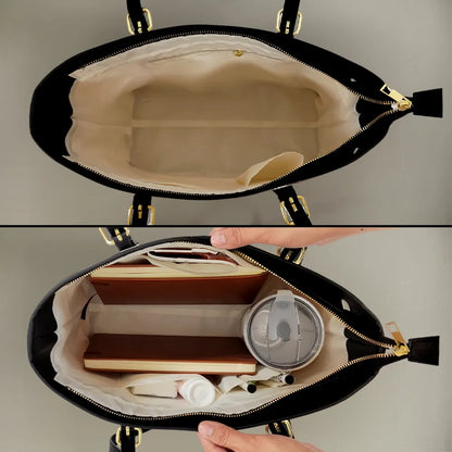 Reading Just A Girl Who Loves Books - Personalized Leather Tote Bag