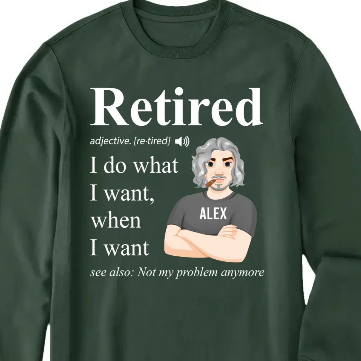 Retirement - Retired Definition Happy Retirement - Personalized Unisex T-shirt, Hoodie, Sweatshirt Shirts & Tops The Next Custom Gift