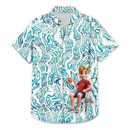 Gia đình - Áo sơ mi Hawaii tùy chỉnh, Áo sơ mi đi biển - Ảnh cá nhân Áo sơ mi Hawaii 