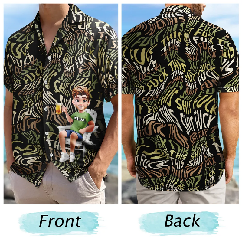 Gia đình - Áo sơ mi Hawaii tùy chỉnh, Áo sơ mi đi biển - Ảnh cá nhân Áo sơ mi Hawaii 