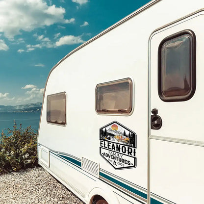 Retro Family Adventure - Personalized Decor Decal