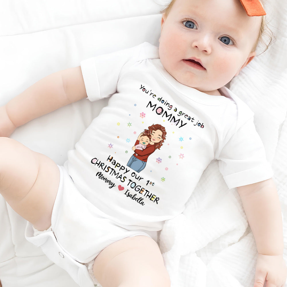 You're Doing A Great Job Merry Christmas - Personalized Custom Baby Onesie