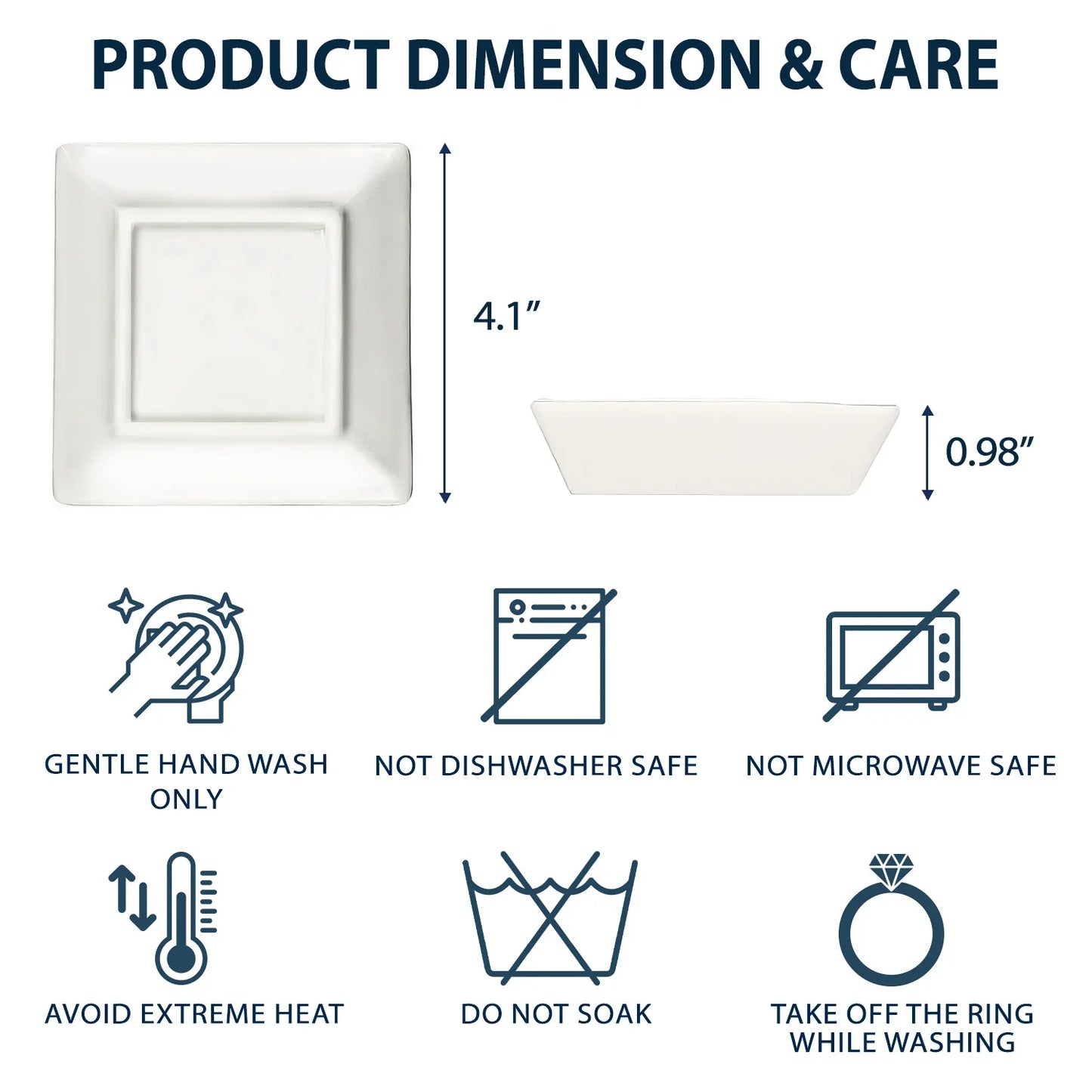 Grandma's Garden Love Grows Here - Personalized Ring Dish