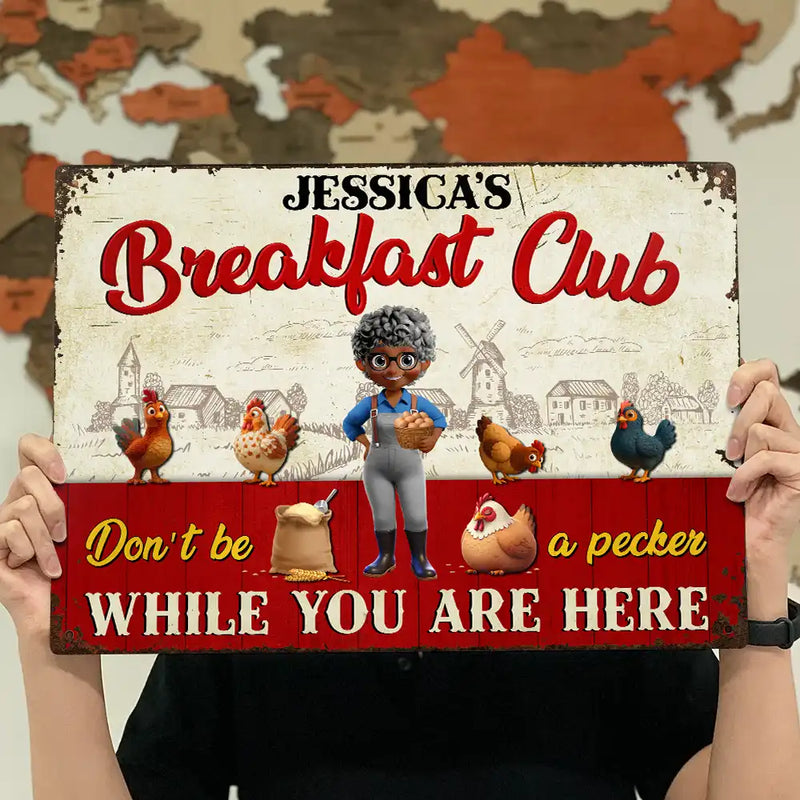 Rise And Shine Mother Cluckers - Personalized Classic Metal Signs