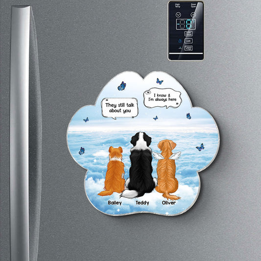 Pet Memorial I Miss You Back View Personalized Acrylic Fridge Magnet, Memorial Gift, Remembrance Gift For Dog Lover